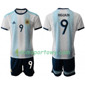 Koszulka Argentyna HIGUAIN 9 Dziecięcy Domowe Koszulki Piłkarskie Copa América 2019 Krótki Rękaw